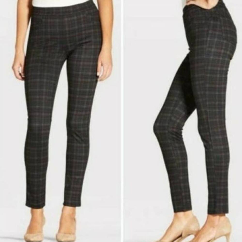 SANCTUARY X ANTHROPOLOGIE Runway High Rise Plaid Pant size Small